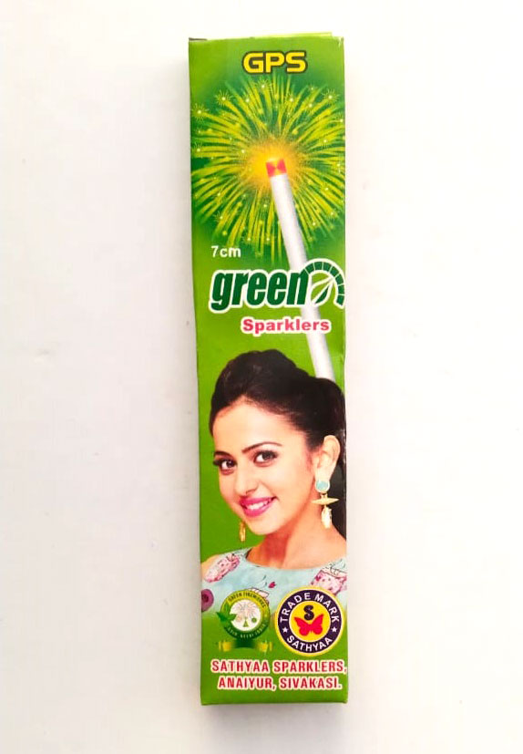 7 Cm Green Sparklers (10*10 Sticks)