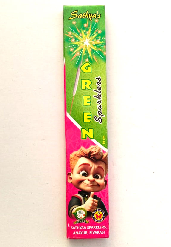 10 Cm Green Sparklers (5*10 Sticks)