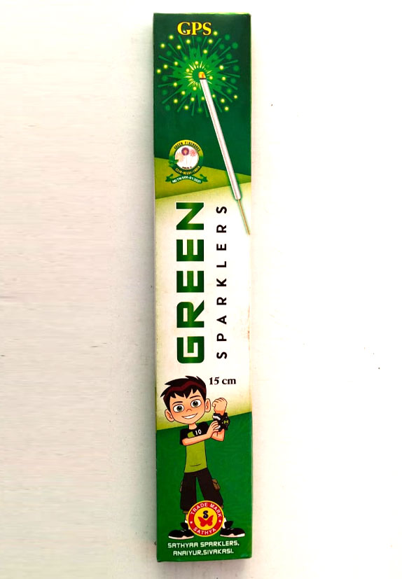 15 Cm Green Sparklers (2*10 Sticks)